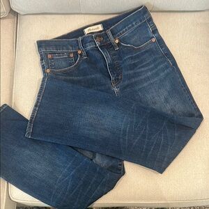 Madewell Cali-Demi Boot Leg Jeans with Classic Indigo Wash